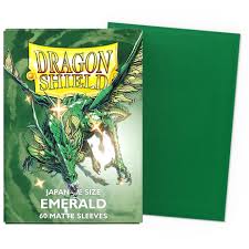 Dragon Shield : Emerald Japanese Size Matte